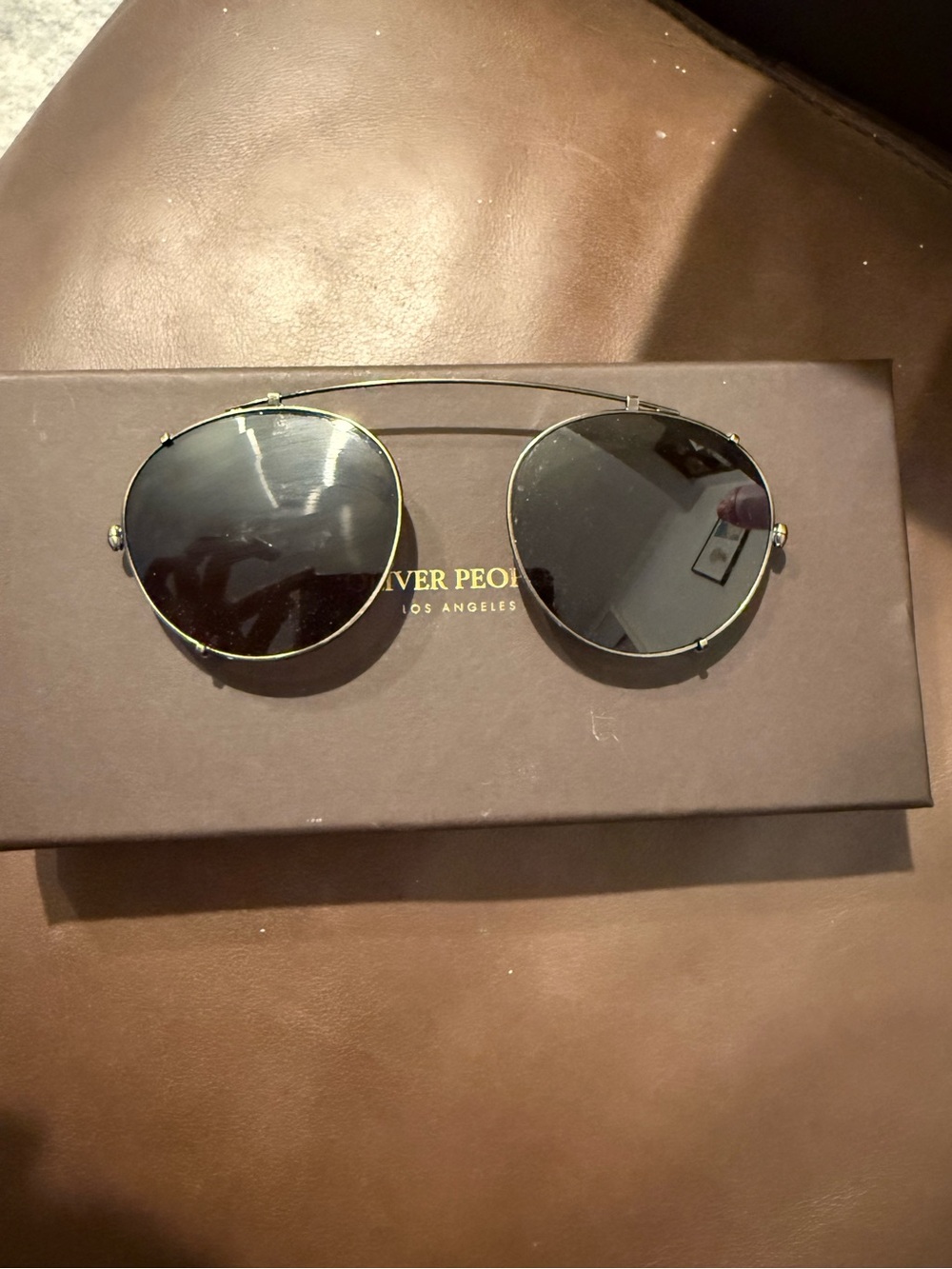 Oliver people 1186C Coleridge clip sunglasses